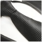 Preview: Krawatte schwarz uni Seidenkrawatte - Seide - Krawatte mit Einstecktuch und Manschettenknöpfe