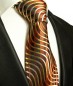 Preview: Extra lange Krawatte 165cm - Krawatte Überlänge - braun gestreift
