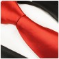 Preview: Rot uni Krawatte 100% Seidenkrawatte Paul Malone 908