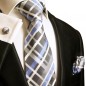 Preview: Blaues Krawatten Set 3tlg