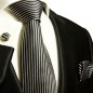 Preview: schwarzes Krawatten Set