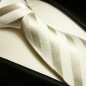 Preview: weiss silber Krawatten Set 3tlg