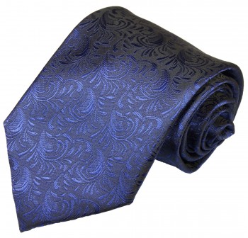 Paul Malone tie blue necktie floral v8
