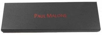 Krawatten Karton als Geschenkbox mit Deckel und Paul Malone Logo