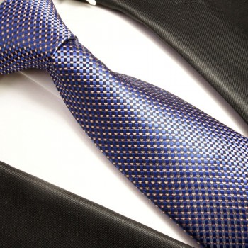 Blaue Krawatte 100% Seidenkrawatte 393