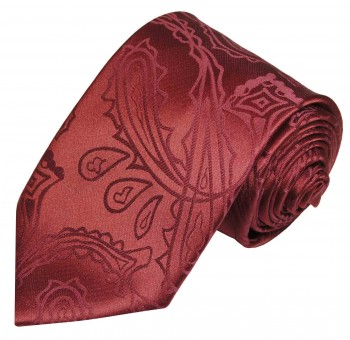 Paul Malone tie maroon red necktie paisley v1