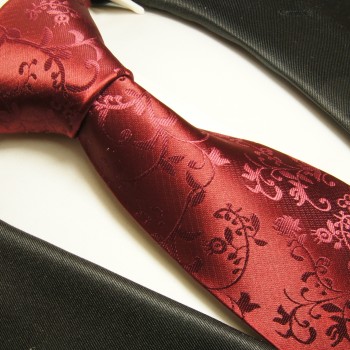 burgundy necktie set 2pcs