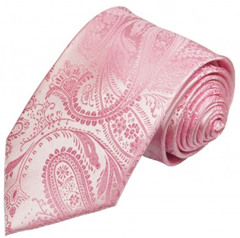 Pink necktie microfiber wedding mens tie v94