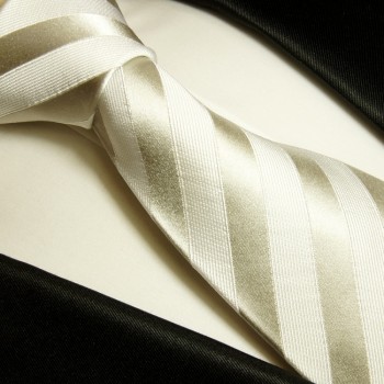 weiss silber Krawatten Set 3tlg
