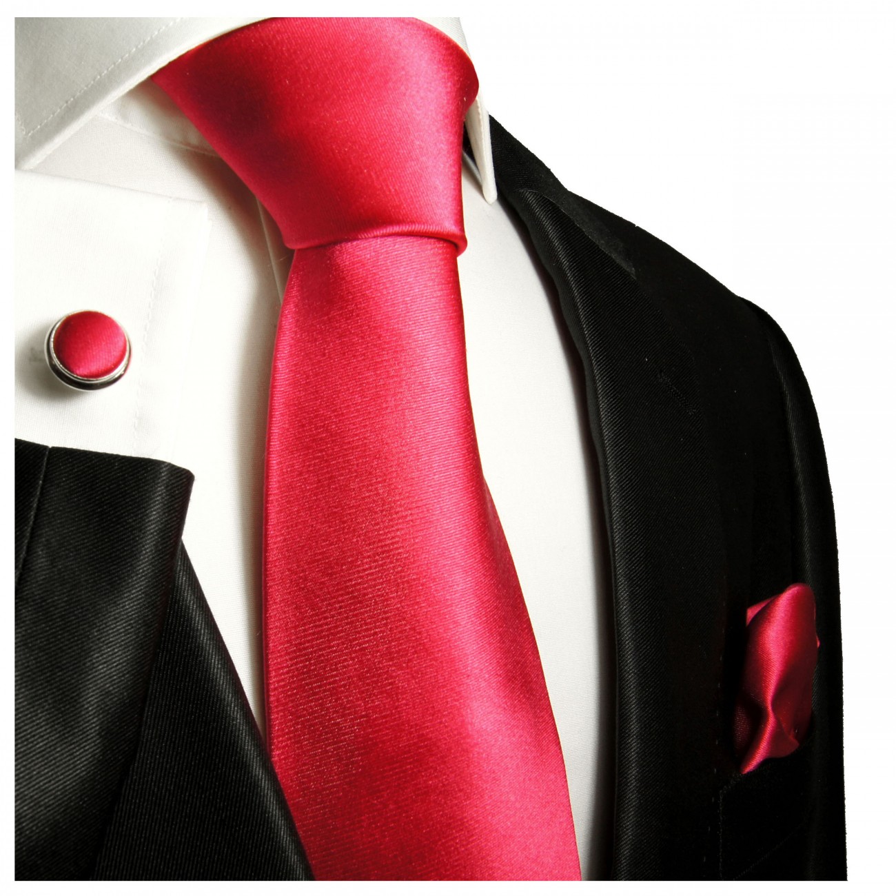 Extra lange Krawatte 165cm - Krawatte pink