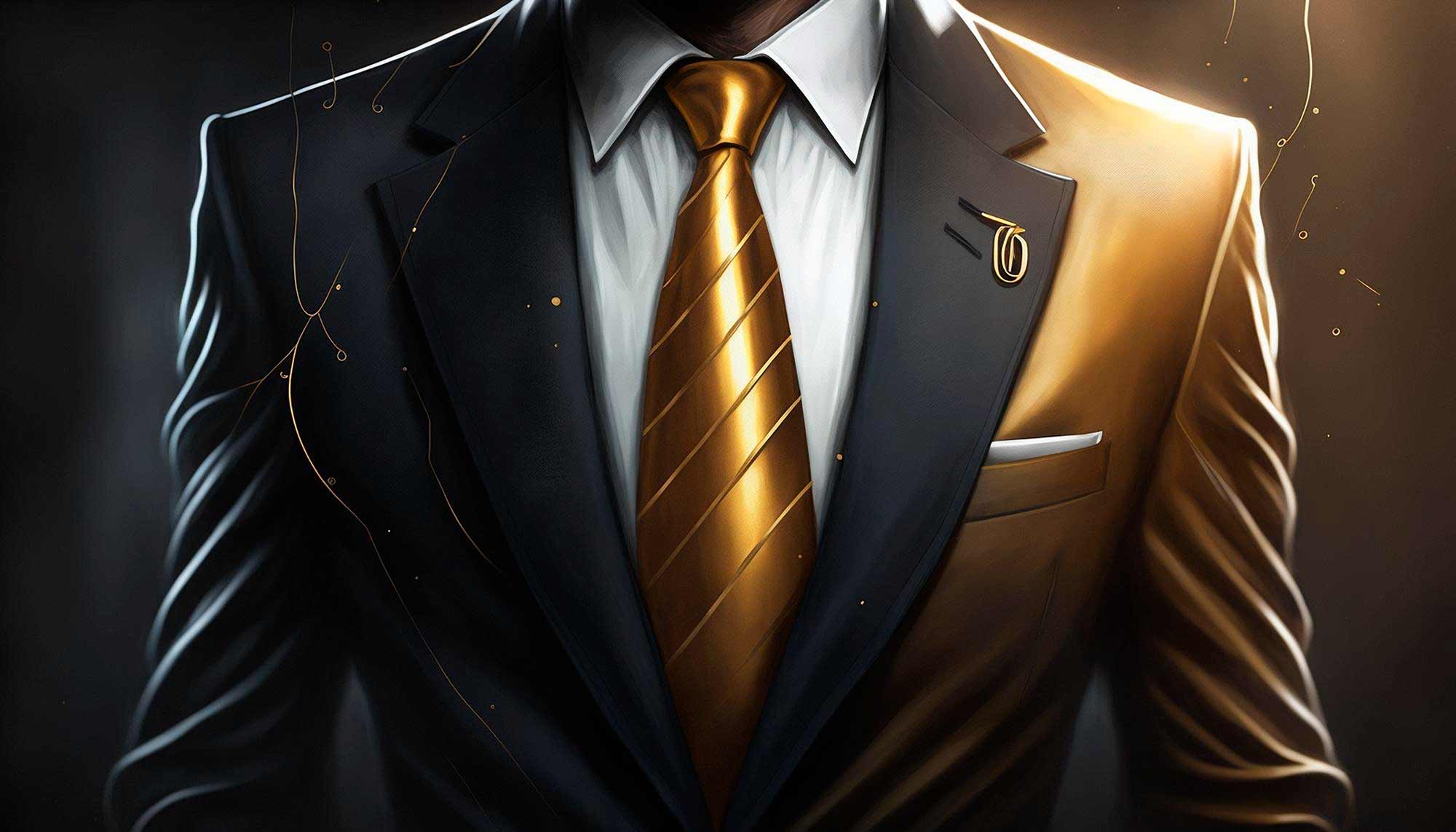 Goldene Krawatte