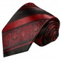 Preview: Extra lange Krawatte 165cm - Krawatte weinrot barock gestreift