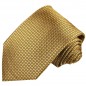 Preview: Extra lange Krawatte 165cm - gold kariert