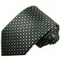 Preview: Extra lange Krawatte 165cm - Krawatte grün kleine Karos