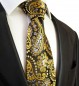 Preview: schwarz gelbe Paisley Krawatte
