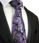 Preview: schwarz lila Paisley Krawatte