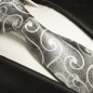 Preview: Silber graue Krawatte 100% Seidenkrawatte 386