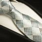 Preview: Krawatte jeans blau gepunktet Seide 397