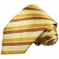 Preview: Krawatte gelb gold braun gestreift