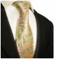 Preview: Krawatte orange grün floral