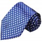 Preview: Extra lange Krawatte 165cm - Krawatte Überlänge - blau gepunktet