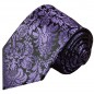 Preview: Krawatte lila violett floral Seide