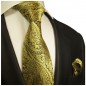 Preview: Krawatte gold floral 358