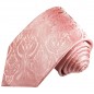 Preview: Extra lange Krawatte 165cm - Krawatte pink uni paisley