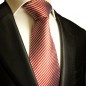 Preview: Extra lange Krawatte 165cm - Krawatte Überlänge - rot gestreift