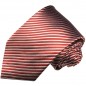 Preview: Krawatte rot weiß gestreift Seide