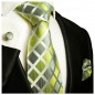 Preview: Extra lange Krawatte grün