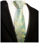 Preview: Krawatte grün gelb floral