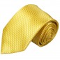 Preview: Extra lange Krawatte 165cm - Krawatte gelb uni