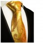 Preview: Extra lange Krawatte 165cm - Krawatte Überlänge - gold paisley