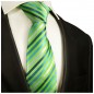 Preview: Krawatte grün blau gestreift
