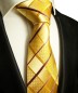 Preview: Extra lange Krawatte 165cm - Krawatte Überlänge - gold gestreift