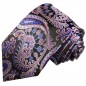 Preview: Krawatte lila violett paisley