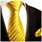 Preview: Extra lange Krawatte 165cm - Krawatte gold