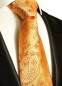 Preview: Extra lange Krawatte 165cm - Krawatte Überlänge - orange paisley