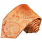 Preview: Extra lange Krawatte 165cm - Krawatte Überlänge - orange paisley