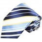 Preview: Krawatte blau weiss gestreift Seide 924