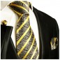 Preview: Krawatte gold schwarz barock