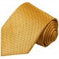 Preview: Extra lange Krawatte 165cm - Krawatte Überlänge - gold braun gepunktet
