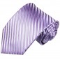 Preview: Extra lange Krawatte 165cm - Krawatte flieder lila gestreift