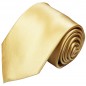 Preview: Extra lange Krawatte 165cm - Krawatte Überlänge - gold uni
