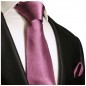 Preview: Extra lange Krawatte 165cm - Krawatte Überlänge - mauve uni