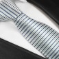 Preview: blaue gestreifte Krawatte