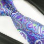 Preview: blau lila Krawatte