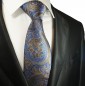 Preview: Krawatte blau gold paisley 2094