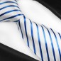 Preview: weiß blaue Krawatte